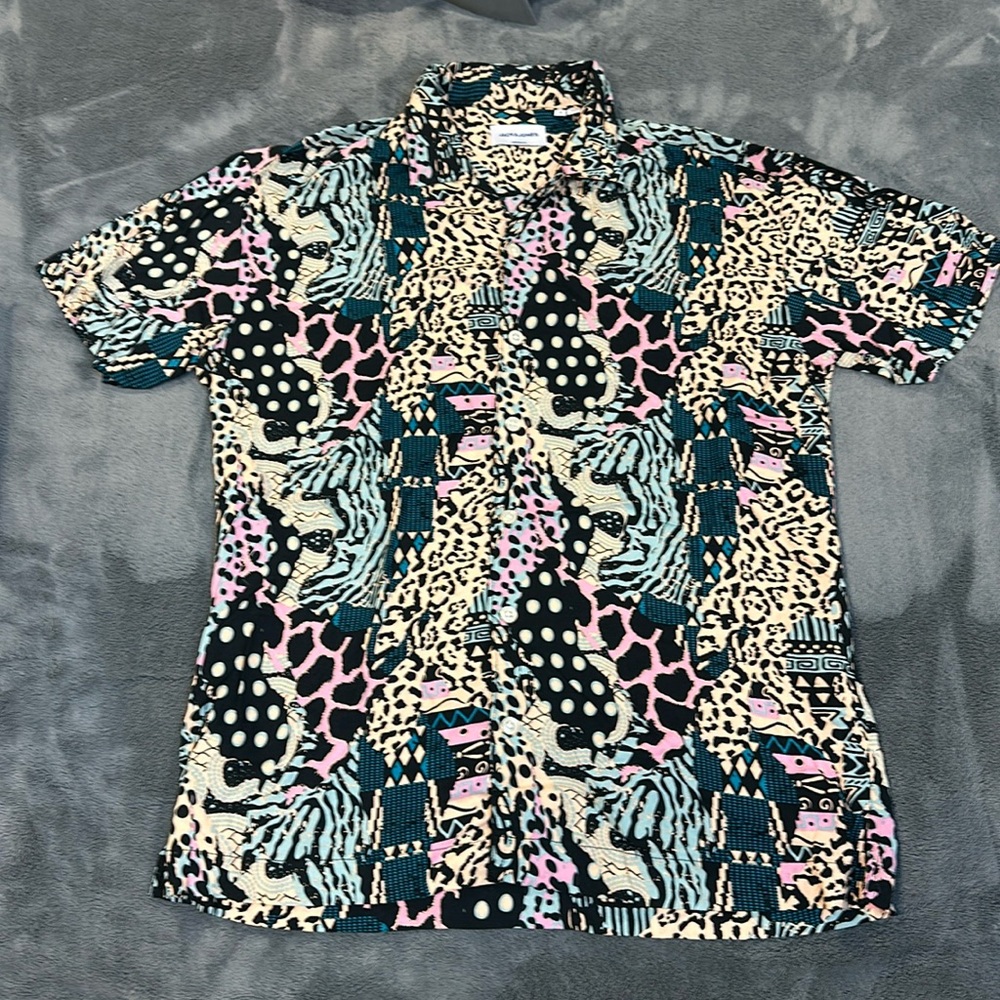 Jack & Jones Short sleeve button up size medium